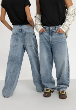 YOURTURN Baggy Jeans Unisex - Jean Boyfriend - Dark Blue Denim