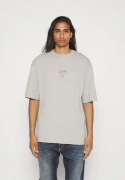 YOURTURN Unisex - T-Shirt Imprimé - Dark Grey