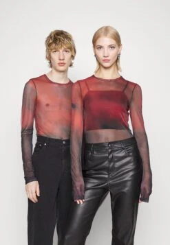 YOURTURN Unisex - T-Shirt À Manches Longues - Red