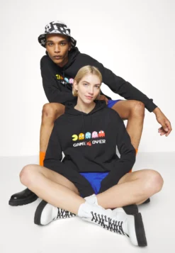 YOURTURN Pac-Man Unisex - Sweatshirt - Black -Yourturn Soldes Magasin 30d6307775db403297fa037df91afe54 scaled