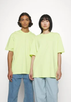 YOURTURN Unisex - T-Shirt Imprimé - Light Yellow