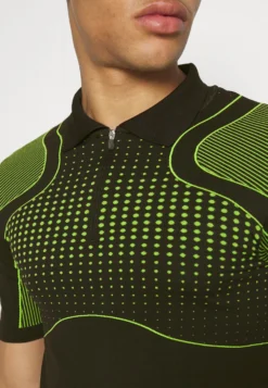 YOURTURN Unisex - Polo - Black/Green -Yourturn Soldes Magasin 55d461bd263e4076ade0a1ccce803e32 scaled