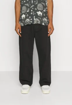 YOURTURN Baggy Jeans Unisex - Jean Boyfriend - Black Denim