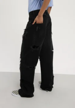 YOURTURN Unisex - Jean Boyfriend - Black Denim -Yourturn Soldes Magasin 607356703dd9419abbcb943bcb61bf42 scaled