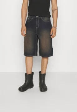 YOURTURN Unisex - Short En Jean - Dark Blue Denim