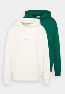 YOURTURN 2 Pack Unisex - Sweat À Capuche - Off-White/Green
