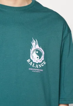 YOURTURN Unisex - T-Shirt Imprimé - Dark Green -Yourturn Soldes Magasin 962385b91f6d49f396df26b5fe35e38b scaled