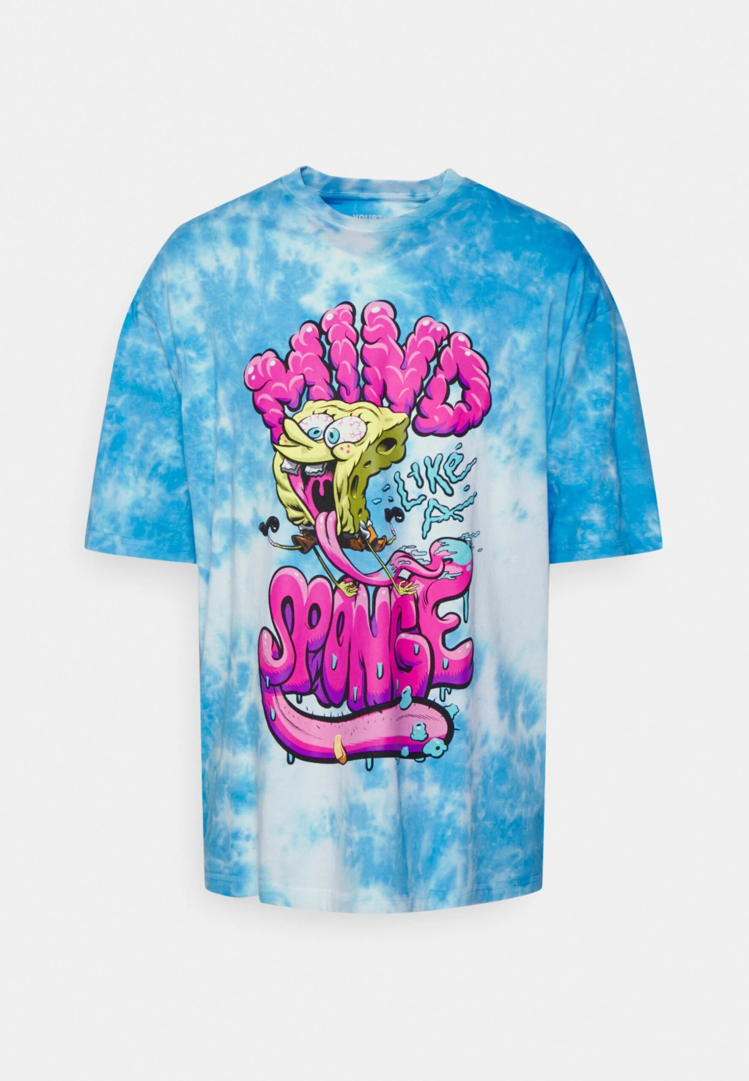 YOURTURN Spongebob Tie Dye Graphic Tee - T-Shirt Imprimé - Blue 1 YOURTURN Spongebob Tie Dye Graphic Tee - T-Shirt Imprimé - Blue