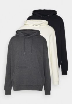 YOURTURN Unisex 3 Pack - Sweat À Capuche - Black/Mottled Dark Grey/Off White -Yourturn Soldes Magasin 9f67d9effa7b40808acf2ad0fce05e81 scaled