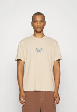 YOURTURN Unisex - T-Shirt Imprimé - Tan