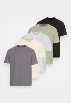 YOURTURN Unisex 5 Pack - T-Shirt Basique - Dark Grey/White/Beige 12 YOURTURN Unisex 5 Pack - T-Shirt Basique - Dark Grey/White/Beige -Yourturn Soldes Magasin ad4b65fc9a1a4ee292e39d99f7fd81fb scaled