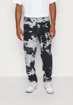 YOURTURN Unisex Moonwash Unisex - Jean Boyfriend - Black