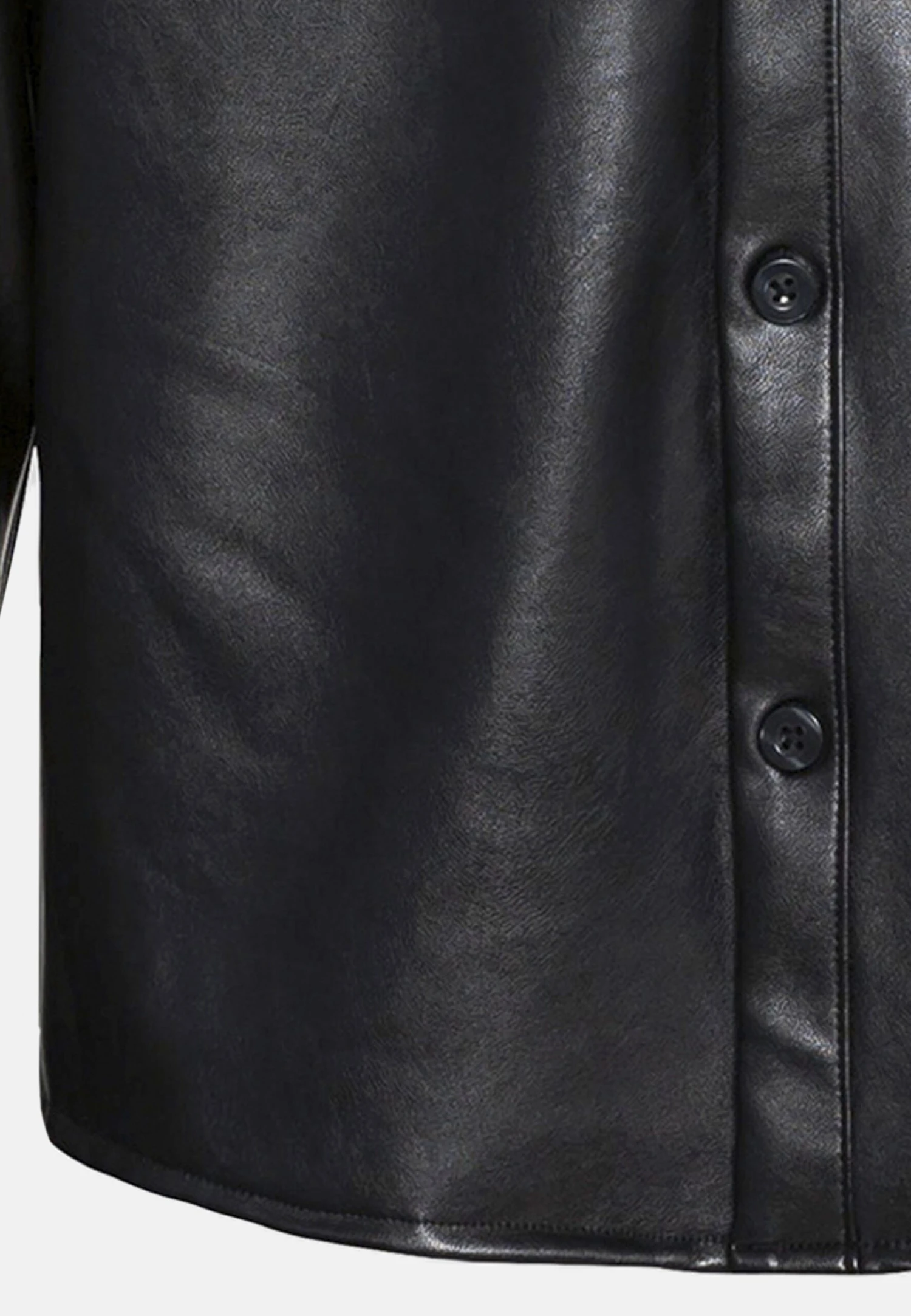 YOURTURN Unisex - Veste En Similicuir - Black 3 YOURTURN Unisex - Veste En Similicuir - Black – Image 3