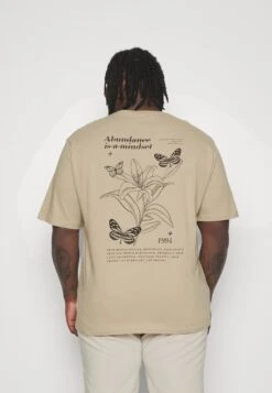 YOURTURN Unisex - T-Shirt Imprimé - Beige