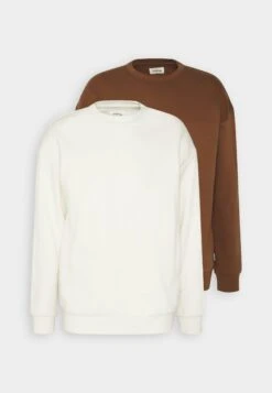 YOURTURN Unisex 2 Pack - Sweatshirt - Dark Brown/Off-White -Yourturn Soldes Magasin db8e5dd458f4415695ecd8f474fd5ba3 scaled