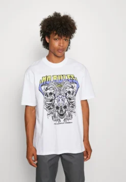 YOURTURN Rule Skull Graphic Tee Unisex - T-Shirt Imprimé - White