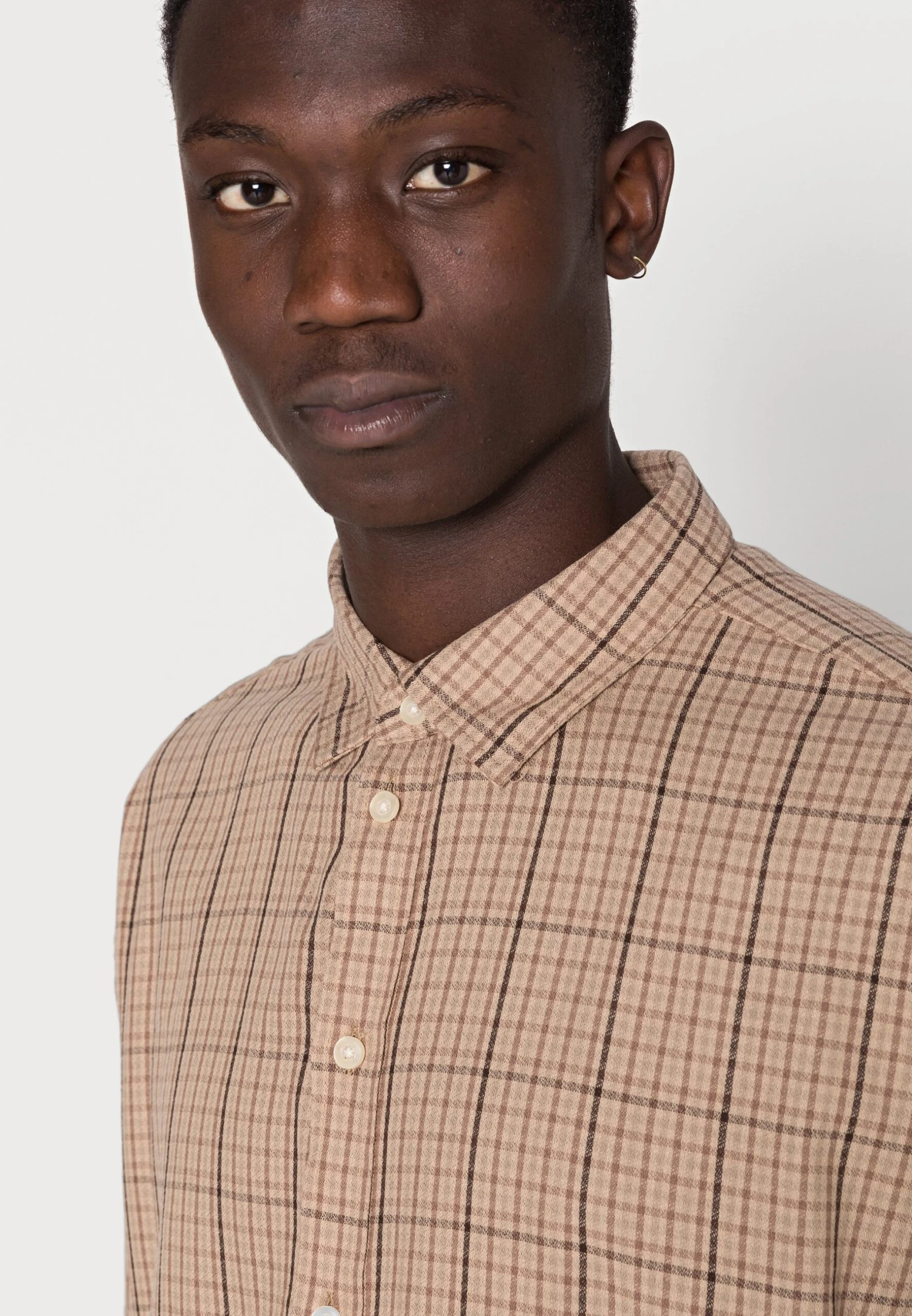 YOURTURN Unisex - Chemise - Brown 5 YOURTURN Unisex - Chemise - Brown – Image 5