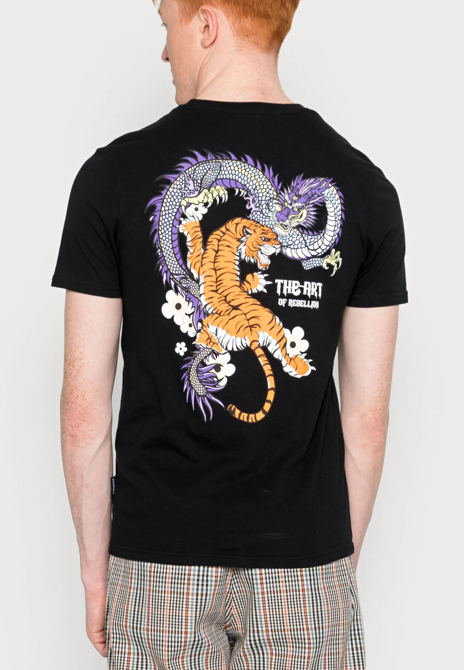 YOURTURN Dragon Tiger Tee - T-Shirt Imprimé - Black 1 YOURTURN Dragon Tiger Tee - T-Shirt Imprimé - Black