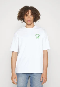 YOURTURN Unisex - T-Shirt Imprimé - White