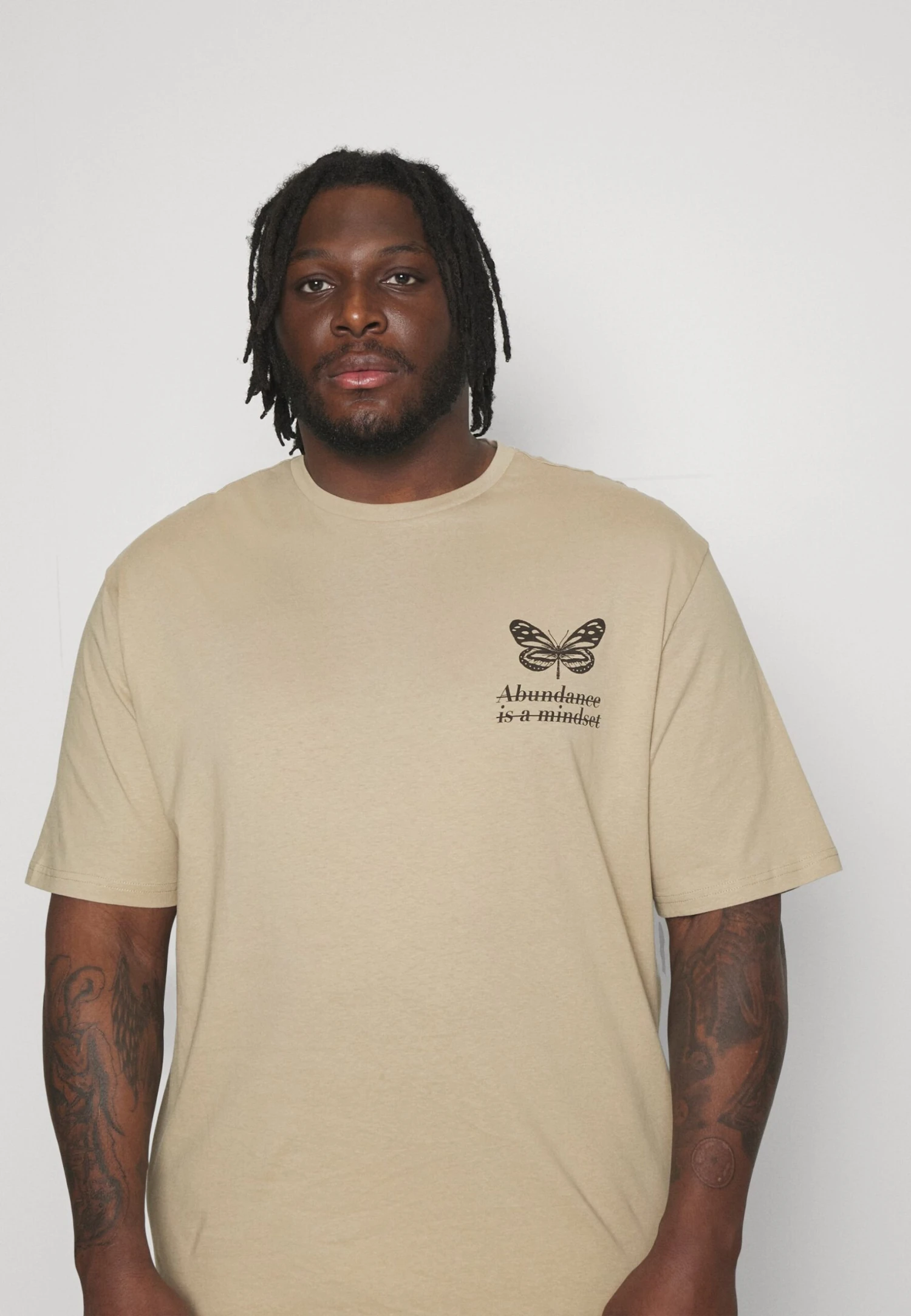 YOURTURN Unisex - T-Shirt Imprimé - Beige 4 YOURTURN Unisex - T-Shirt Imprimé - Beige – Image 4